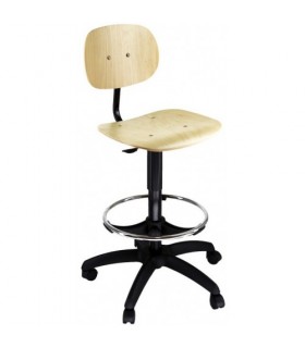 Sgabello in poliuretano con schienale Stools by Compir